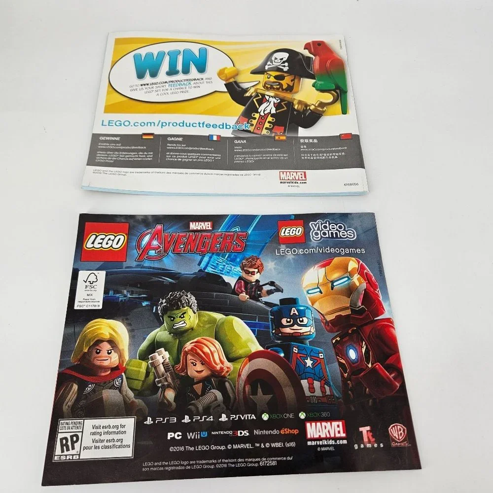 Lego Dr Strange Marvel 76060 1 & 2 Manual Instruction Book ONLY No Brick Fig